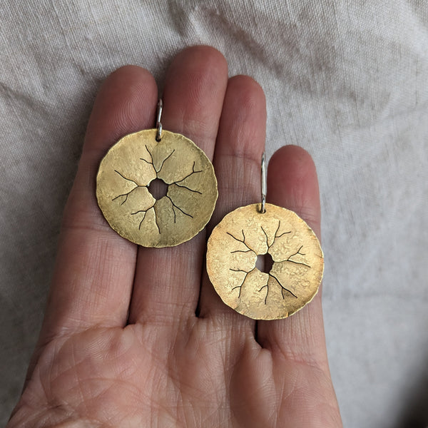 Surface Cracks Earrings