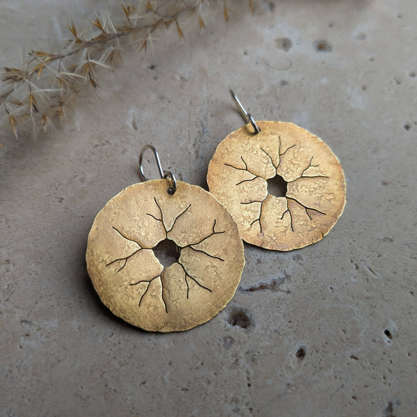 Surface Cracks Earrings