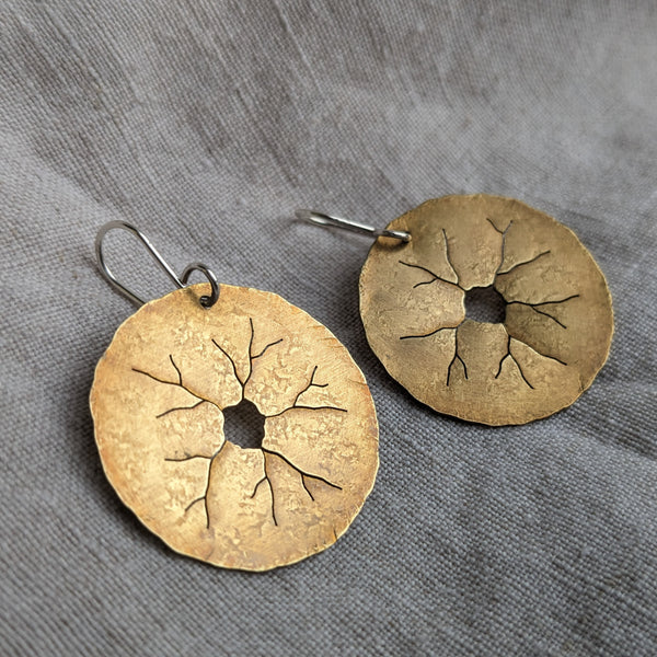 Surface Cracks Earrings