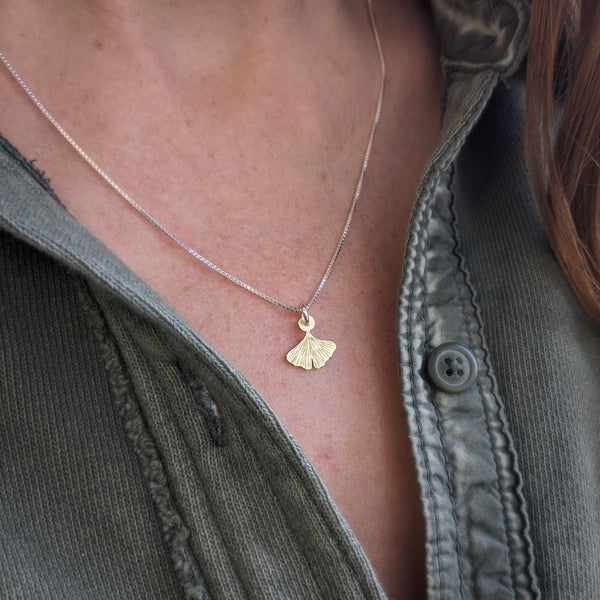 Ginkgo Leaf Necklace