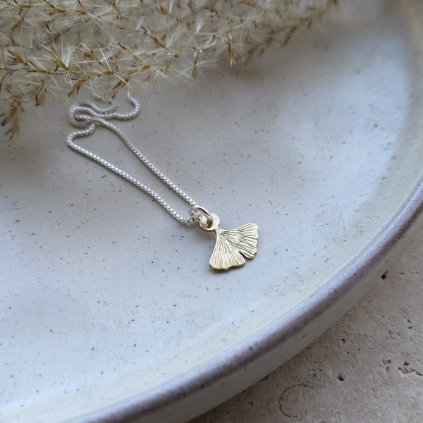 Ginkgo Leaf Necklace