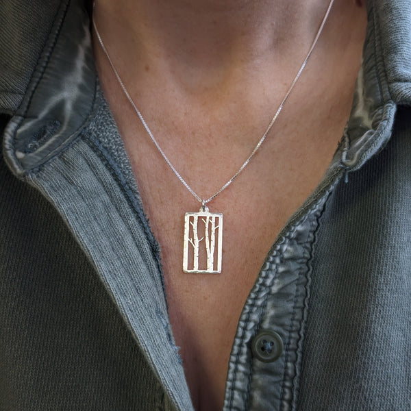 Birch Trees Necklace