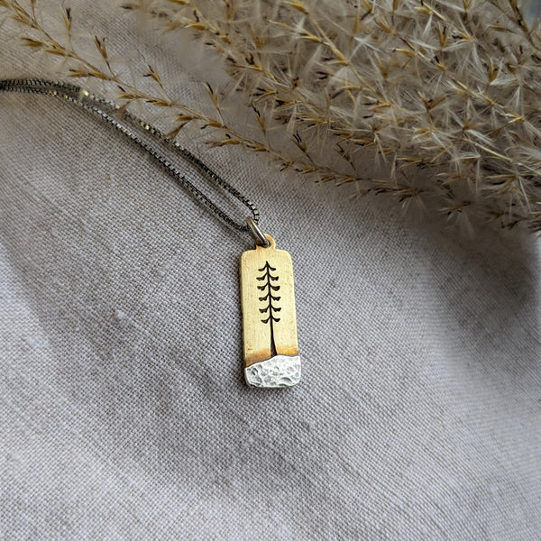 Small Spruce Tree Necklace
