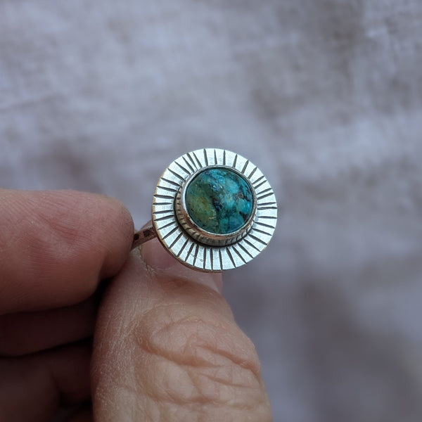 Chrysocolla Ring, size 8
