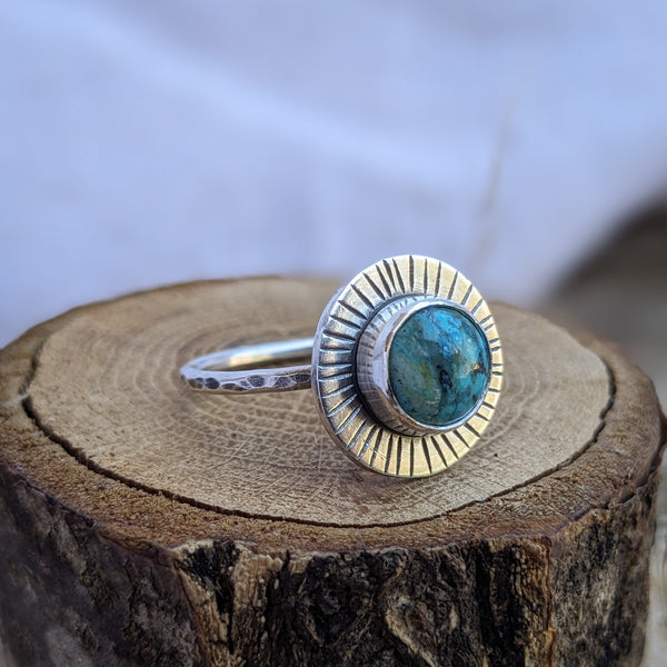 Chrysocolla Ring, size 8