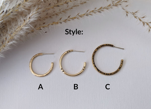 Brass Hoops