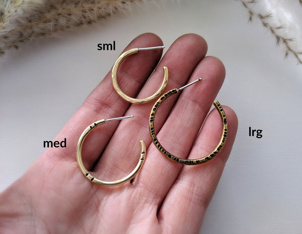 Brass Hoops