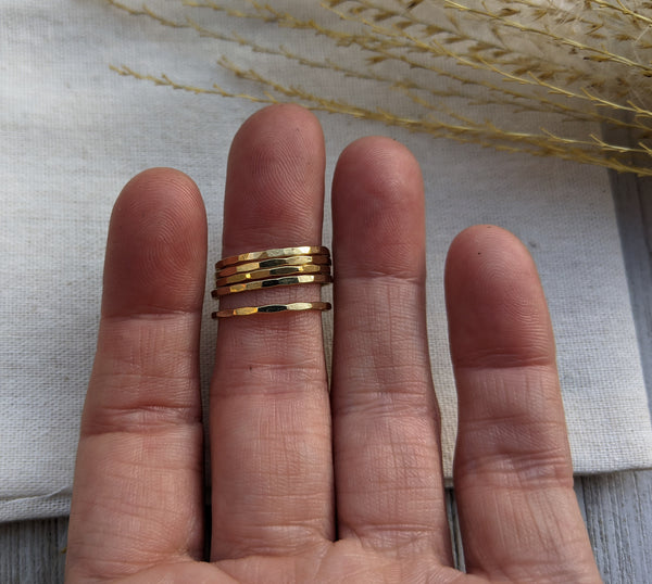 Gold Stacking Rings