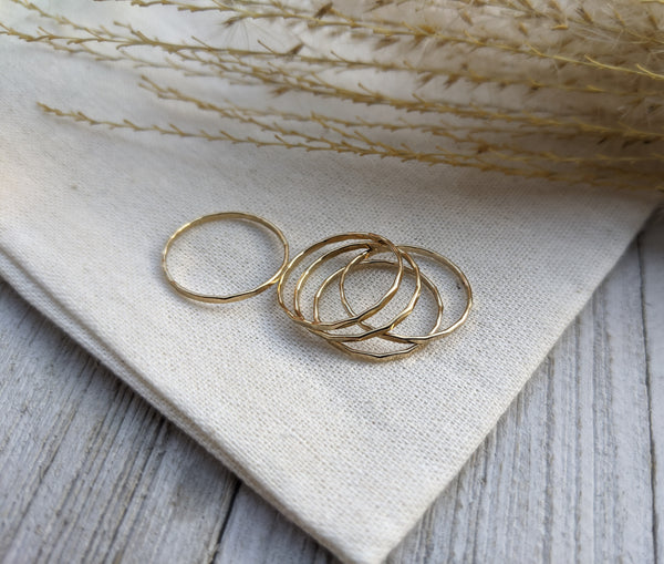 Gold Stacking Rings
