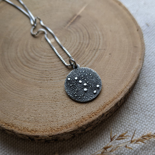 Big Dipper Constellation Pendant - silver