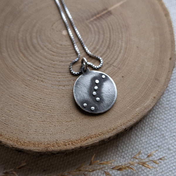 Big Dipper Constellation Pendant - silver