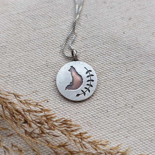 Fox and Fern Necklace