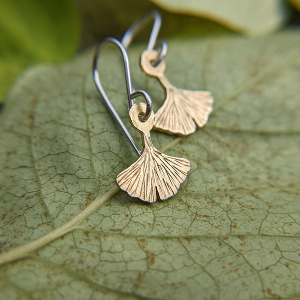 Ginkgo Leaf earrings