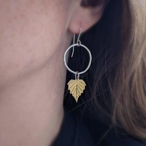 Birch Leaf Earrings