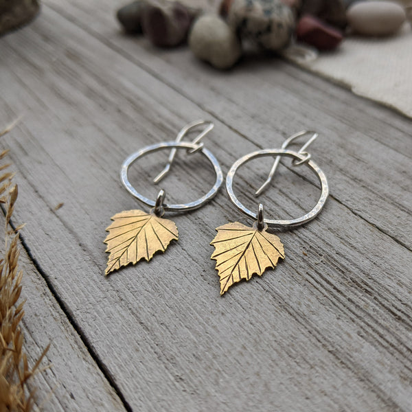 Birch Leaf Earrings