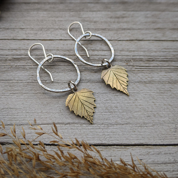 Birch Leaf Earrings