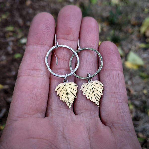 Birch Leaf Earrings