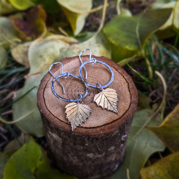 Birch Leaf Earrings