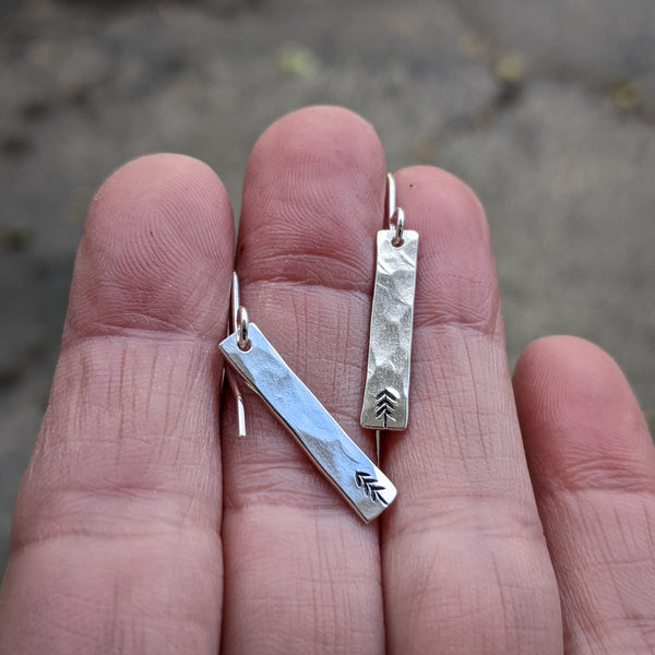 Pine Tree Bar Earrings
