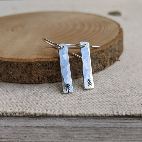Pine Tree Bar Earrings