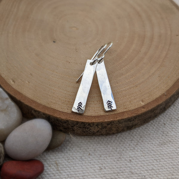 Pine Tree Bar Earrings