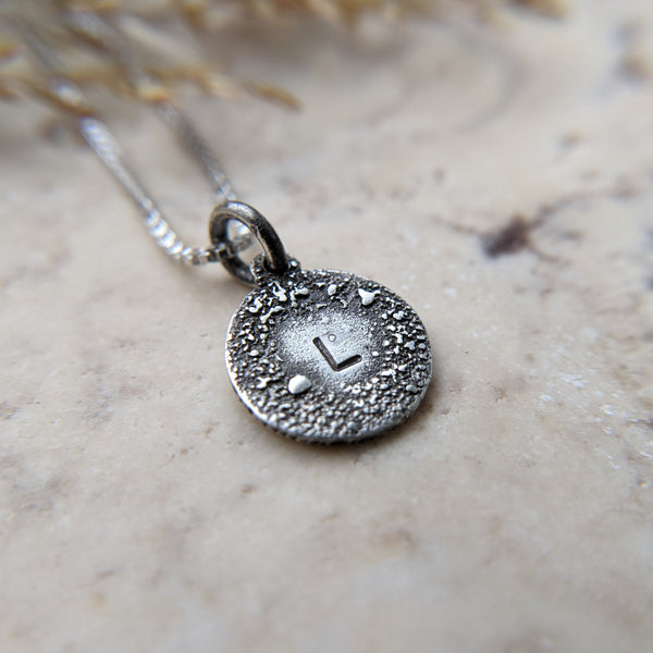 Silver Initial Pendant
