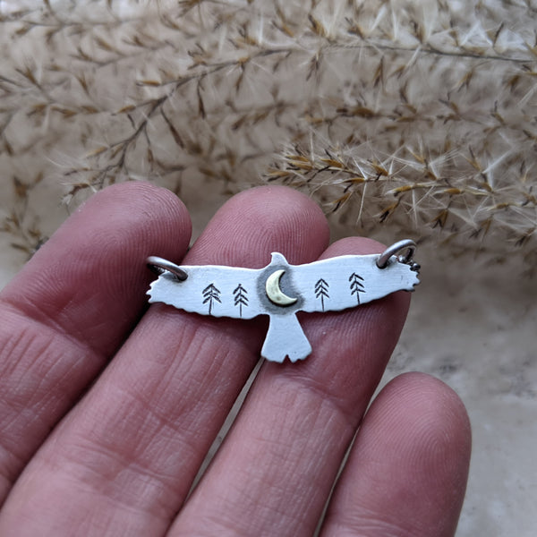 Night Flight Hawk Necklace