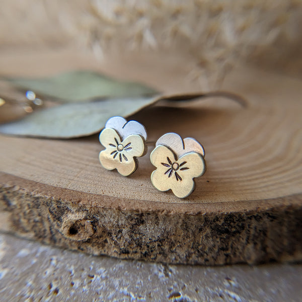 Pansy Stud Earrings