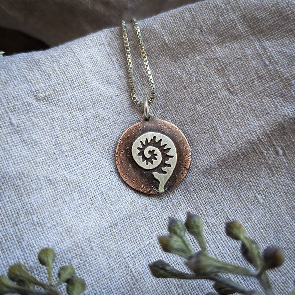 Fiddlehead Necklace