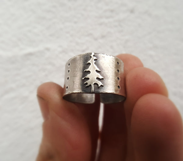 Lone Pine Ring - sterling silver
