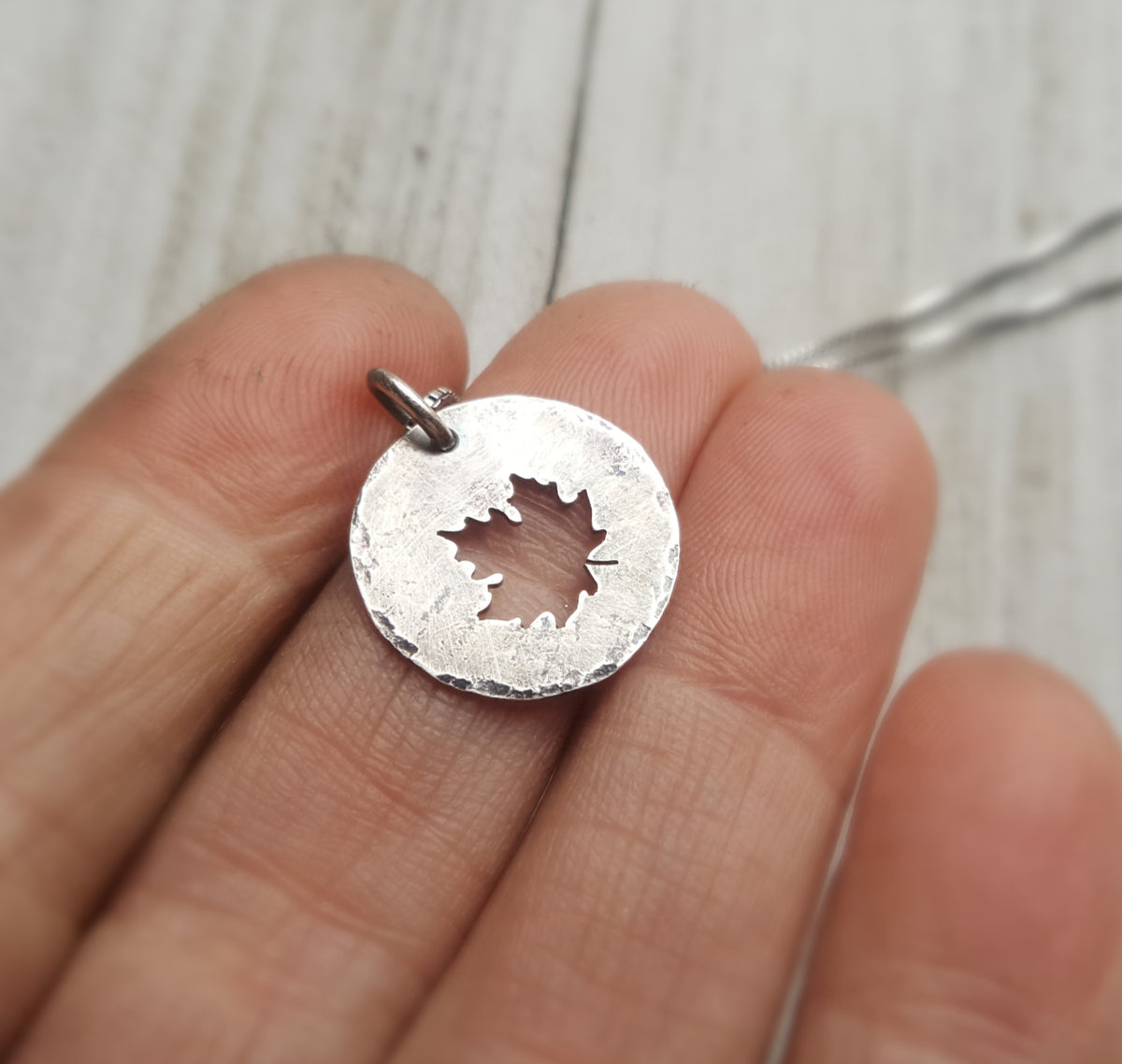 Maple Leaf Charm Pendant – StrayStones