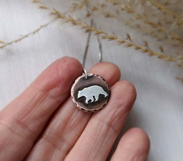 Bear Charm - small bear pendant