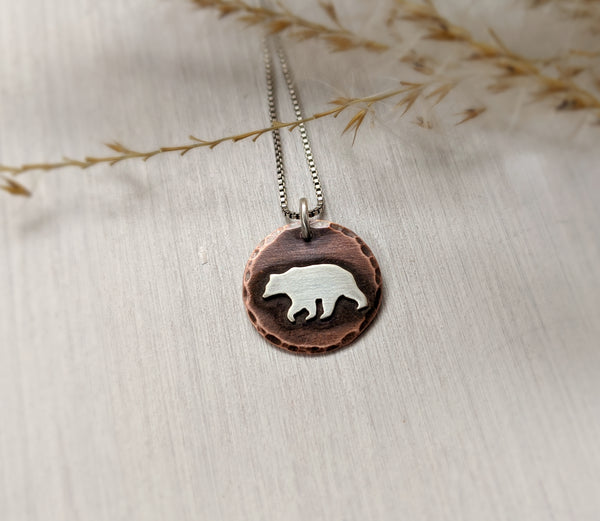 Bear Charm - small bear pendant