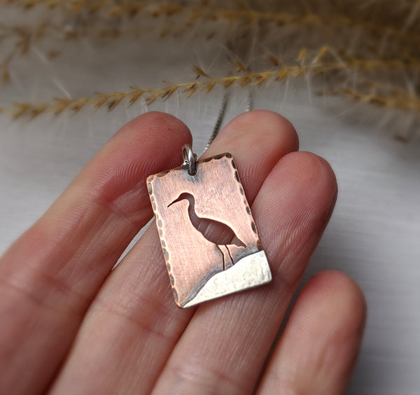 Great Blue Heron Necklace