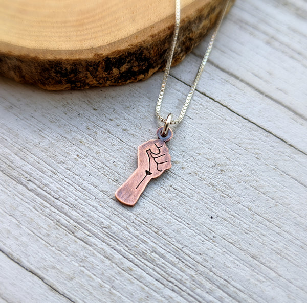 Solidarity Fist - Copper