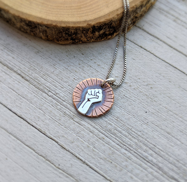 Solidarity Fist - Mixed Metal I