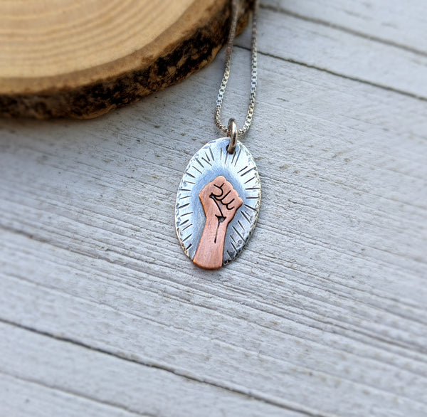 Solidarity Fist - Mixed Metal II