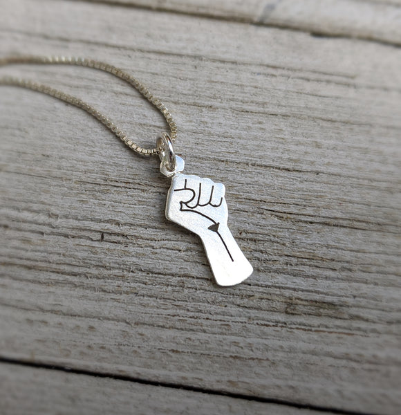 Solidarity Fist - Silver