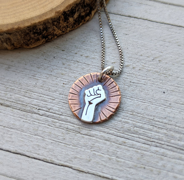 Solidarity Fist - Mixed Metal I