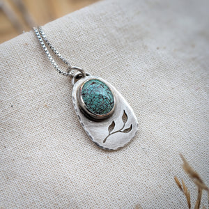 Turquoise Botanical Necklace