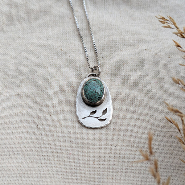 Turquoise Botanical Necklace