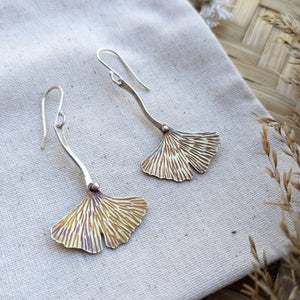 Ginkgo Leaf Earrings