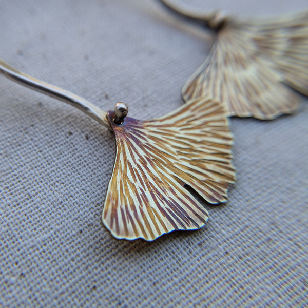 Ginkgo Leaf Earrings