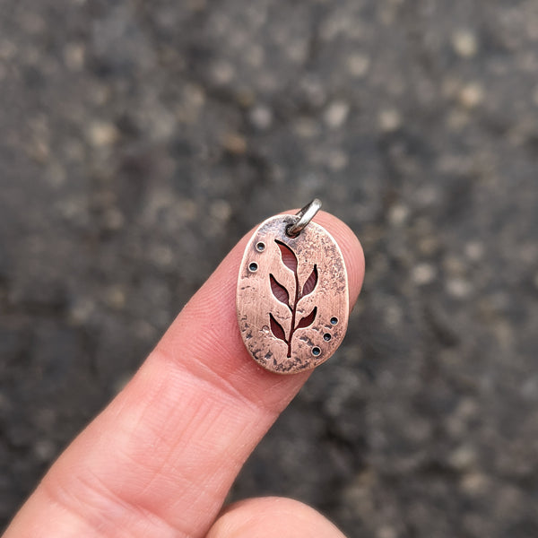 Copper Branch - botanical necklace