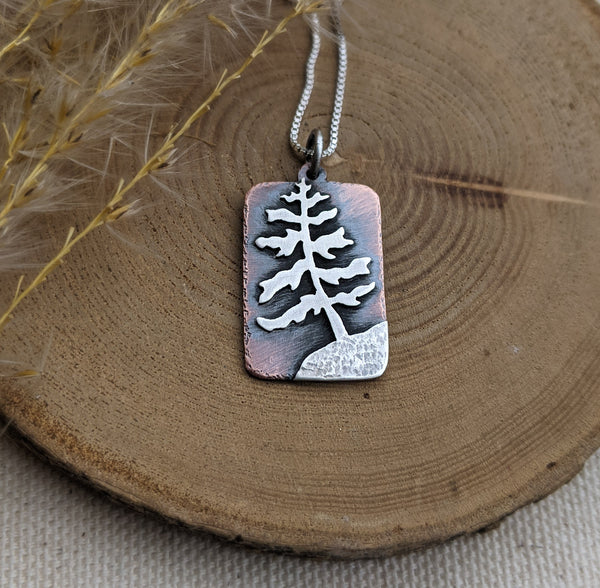 Windswept III - copper and silver