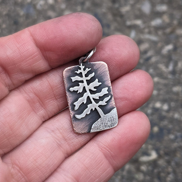 Windswept III - copper and silver