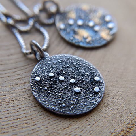 Big Dipper Constellation Pendant - silver