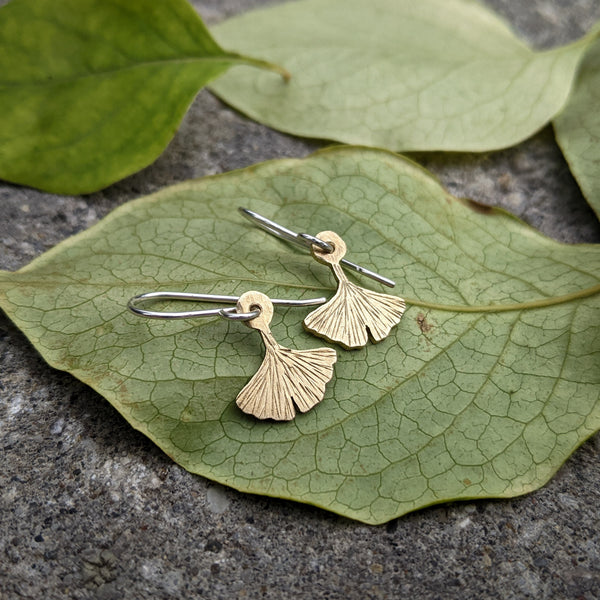 Ginkgo Leaf earrings