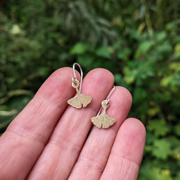 Ginkgo Leaf earrings