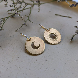 Sun and Moon Mismatched Earrings